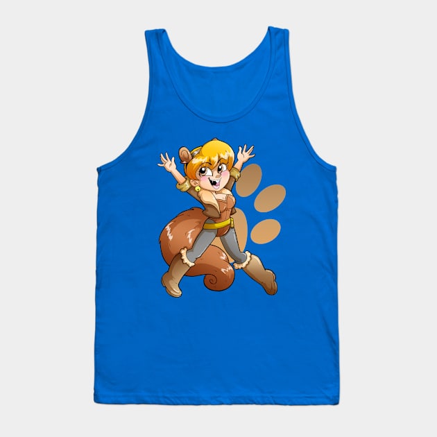 The Girl of Squirrel Tank Top by Zorilita